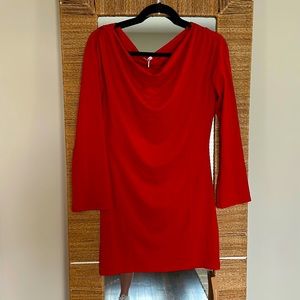 Reformation Eveline knit dress, cherry red size small